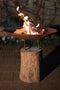 RedFire – Logger – Handmade- Bruin - Staal – Vuurschaal - Vuurkorf - Vuurschaal 60 cm - Geroeste schaal – Terrasverwarming - Sfeerhaard