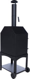 RedFire – Lorenzo Outdoor Oven – Zwart - Staal – Stevig staal - Industrieel – Terrasverwarming – Sfeerhaard – Oven – inclusief: Pizza Plaat - Oven 50 x 37 cm