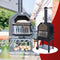 RedFire – Lorenzo Outdoor Oven – Zwart - Staal – Stevig staal - Industrieel – Terrasverwarming – Sfeerhaard – Oven – inclusief: Pizza Plaat - Oven 50 x 37 cm