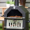 RedFire – Lorenzo Outdoor Oven – Zwart - Staal – Stevig staal - Industrieel – Terrasverwarming – Sfeerhaard – Oven – inclusief: Pizza Plaat - Oven 50 x 37 cm