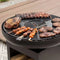RedFire – Matanzas – Zwart - Staal – Vuurschaal – Fire Pit – Stevig staal - Industrieel – Terrasverwarming – Sfeerhaard – BBQ - houtopslag