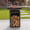 RedFire – Matanzas – Zwart - Staal – Vuurschaal – Fire Pit – Stevig staal - Industrieel – Terrasverwarming – Sfeerhaard – BBQ - houtopslag