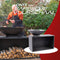 RedFire – Onyx – barbecue - BBQ - Zwart – Vuurschaal BBQ - Vuurkorf - Vuurschaal 80 cm – houtopslag – Grillschaal - Plancha ring – Terrasverwarming - Sfeerhaard