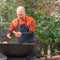 RedFire – Onyx – barbecue - BBQ - Zwart – Vuurschaal BBQ - Vuurkorf - Vuurschaal 80 cm – houtopslag – Grillschaal - Plancha ring – Terrasverwarming - Sfeerhaard