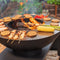 RedFire – Onyx – barbecue - BBQ - Zwart – Vuurschaal BBQ - Vuurkorf - Vuurschaal 80 cm – houtopslag – Grillschaal - Plancha ring – Terrasverwarming - Sfeerhaard