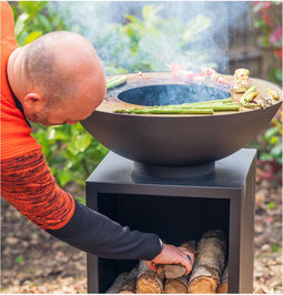 RedFire - ONYX Classic (Ø 60 cm) - Vuurschaal BBQ - Staal - Zwart