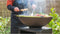 RedFire – ONYX – Zwart - Staal – Vuurschaal – Fire Pit – Stevig staal – Diameter 60cm – Hoogte: 60cm - Industrieel – Terrasverwarming – Sfeerhaard – BBQ – Grill – Inclusief regenhoes