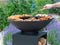 RedFire – ONYX – Zwart - Staal – Vuurschaal – Fire Pit – Stevig staal – Diameter 80cm – Hoogte: 101cm - Industrieel – Terrasverwarming – Sfeerhaard – BBQ – Grill – Inclusief regenhoes