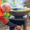 RedFire – ONYX – Zwart - Staal – Vuurschaal – Fire Pit – Stevig staal – Diameter 60cm – Hoogte: 60cm - Industrieel – Terrasverwarming – Sfeerhaard – BBQ – Grill – Inclusief regenhoes