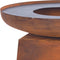 RedFire – Orion – Roest - Staal – Vuurschaal – Fire Pit – Stevig staal – Diameter 80cm - Industrieel – Terrasverwarming – Sfeerhaard – BBQ - Grill
