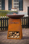 RedFire – Orion – Roest - Staal – Vuurschaal – Fire Pit – Stevig staal – Diameter 80cm - Industrieel – Terrasverwarming – Sfeerhaard – BBQ - Grill