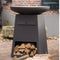 RedFire – Orion – Zwart - Staal – Vuurschaal – Fire Pit – Stevig staal – Diameter 80cm - Industrieel – Terrasverwarming – Sfeerhaard – BBQ - Grill