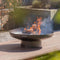 RedFire – Oulu – Zwart - Staal – Vuurschaal – Fire Pit – Stevig staal – Diameter 80cm - Industrieel – Terrasverwarming – Sfeerhaard – Handvaten