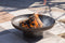 RedFire – Oulu – Zwart - Staal – Vuurschaal – Fire Pit – Stevig staal – Diameter 80cm - Industrieel – Terrasverwarming – Sfeerhaard – Handvaten