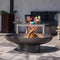 RedFire – Oulu – Zwart - Staal – Vuurschaal – Fire Pit – Stevig staal – Diameter 80cm - Industrieel – Terrasverwarming – Sfeerhaard – Handvaten