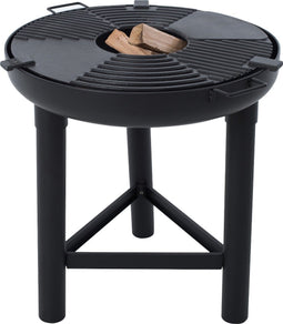 RedFire – Palau – Zwart - Staal – Vuurschaal – Fire Pit – Stevig staal - Industrieel – Terrasverwarming – Sfeerhaard – BBQ