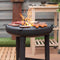 RedFire – Palau – Zwart - Staal – Vuurschaal – Fire Pit – Stevig staal - Industrieel – Terrasverwarming – Sfeerhaard – BBQ