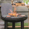 RedFire – Palau – Zwart - Staal – Vuurschaal – Fire Pit – Stevig staal - Industrieel – Terrasverwarming – Sfeerhaard – BBQ
