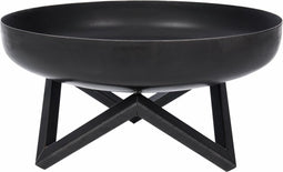 RedFire – Pello – Zwart - Staal – Vuurschaal – Stevig staal – Diameter 60cm - Industrieel – Terrasverwarming – Sfeerhaard