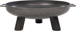 RedFire – Salo – Grijs - Staal – Vuurschaal – Fire Pit – Stevig staal – Diameter 60cm - Industrieel – Terrasverwarming – Sfeerhaard – Handvaten