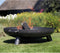 RedFire – Salo – Grijs - Staal – Vuurschaal – Fire Pit – Stevig staal – Diameter 80cm - Industrieel – Terrasverwarming – Sfeerhaard – Handvaten