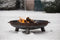 RedFire – Salo – Grijs - Staal – Vuurschaal – Fire Pit – Stevig staal – Diameter 80cm - Industrieel – Terrasverwarming – Sfeerhaard – Handvaten