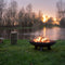 RedFire – Salo – Grijs - Staal – Vuurschaal – Fire Pit – Stevig staal – Diameter 60cm - Industrieel – Terrasverwarming – Sfeerhaard – Handvaten