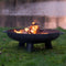 RedFire – Salo – Grijs - Staal – Vuurschaal – Fire Pit – Stevig staal – Diameter 60cm - Industrieel – Terrasverwarming – Sfeerhaard – Handvaten