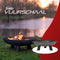 RedFire – Salo – Grijs - Staal – Vuurschaal – Fire Pit – Stevig staal – Diameter 60cm - Industrieel – Terrasverwarming – Sfeerhaard – Handvaten