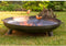 RedFire – Salo – Grijs - Staal – Vuurschaal – Fire Pit – Stevig staal – Diameter 80cm - Industrieel – Terrasverwarming – Sfeerhaard – Handvaten