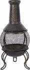 RedFire – Sauda – Zwart - Staal – Vuurkorf – Fire Pit – Stevig staal – Diameter 38cm – Terrasverwarming – Sfeerhaard