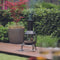 RedFire – Sauda – Zwart - Staal – Vuurkorf – Fire Pit – Stevig staal – Diameter 38cm – Terrasverwarming – Sfeerhaard