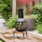 RedFire – Sauda – Zwart - Staal – Vuurkorf – Fire Pit – Stevig staal – Diameter 38cm – Terrasverwarming – Sfeerhaard