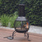 RedFire – Sauda – Zwart - Staal – Vuurkorf – Fire Pit – Stevig staal – Diameter 38cm – Terrasverwarming – Sfeerhaard
