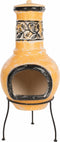 RedFire – Soledad – Geel & Zwart - Kleihaard – Terrashaard – Fireplace – Stevig - Terrasverwarming – Sfeerhaard