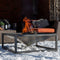 RedFire –Tervo– Grijs - Staal – Vuurschaal – Fire Pit – Stevig staal – Diameter 80cm - Industrieel – Terrasverwarming – Sfeerhaard