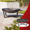 RedFire – Tornio – Zwart - Staal – Vuurschaal – Fire Pit – Stevig staal – Diameter 80cm - Industrieel – Terrasverwarming – Sfeerhaard