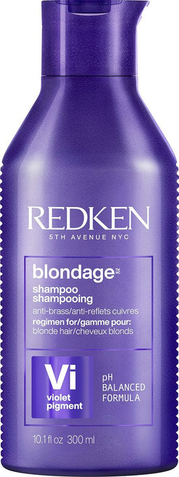 Redken Blondage Shampoo - Zilvershampoo voor het neutraliseren van ongewenste tinten - 300 ml