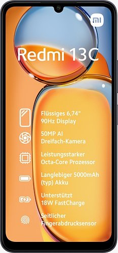 Redmi 13C 4G, 6GB ram, 128GB opslag Zwart