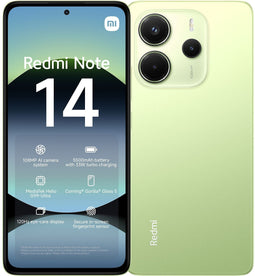 Redmi Note 14 4G, 8GB ram, 256GB opslag Groen