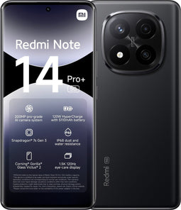 Redmi Note 14 Pro+ 5G, 8GB ram, 256GB opslag Zwart