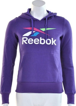 Reebok Vector Logo Hoody - Sporttrui - Dames - Maat XS - Paars
