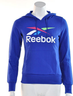 Reebok Vector Logo Hoody - Sporttrui - Dames - Maat XS - Royal Blue