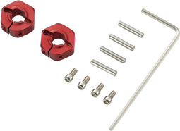 Reely 1:10 Aluminium velgmeenemers 12 mm 6-kant 5 mm Rood 4 stuk(s)