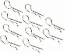 Reely 1:10 Bodyklemmen Zilver Lengte: 18 mm 10 stuk(s)