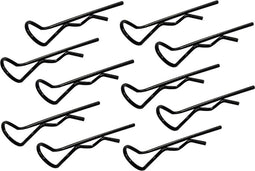 Reely 1:10 Bodyklemmen Zwart Lengte: 27 mm 10 stuk(s)