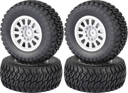 Reely 1:10 Buggy Complete wielen Block-Profiel 12-spaaks Zilver 4 stuk(s)