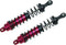 Reely 1:10 Hydraulische schokdempers aluminium Rood (metallic) Met veren Zwart 100.7 mm 2 stuk(s)