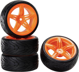 Reely 1:10 Straatmodel Complete wielen Devil 12F Oranje 4 stuk(s)