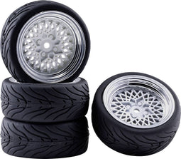 Reely 1:10 Straatmodel Complete wielen Devil Sun Wit-grijs 4 stuk(s)